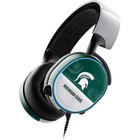 Michigan State University Jersey Split SteelSeries Arctis 3 Skin